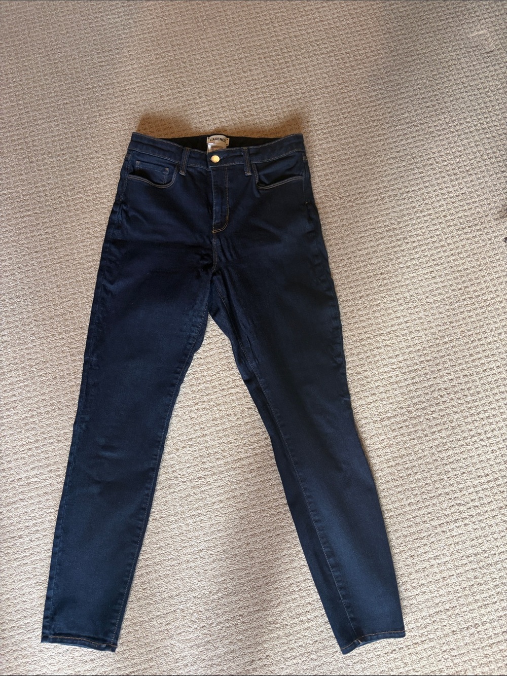 L’agence Dark Blue Women's High-Rise Skinny Jeans